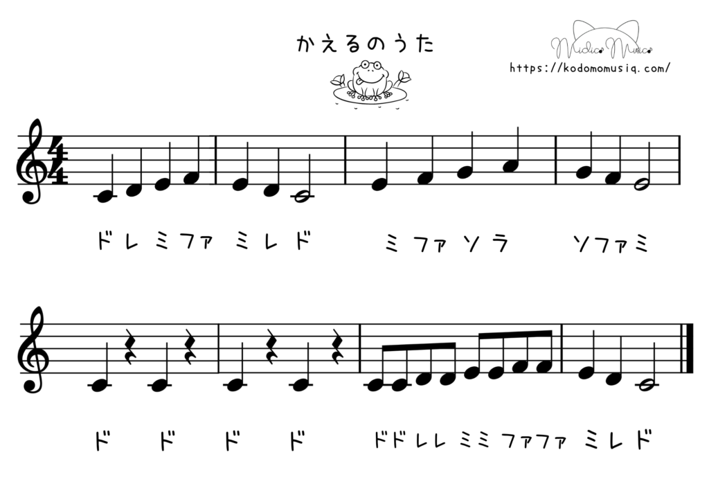 かえる の うた ピアノ: かえるのうた ピアノ 連弾 楽譜 – SNERO